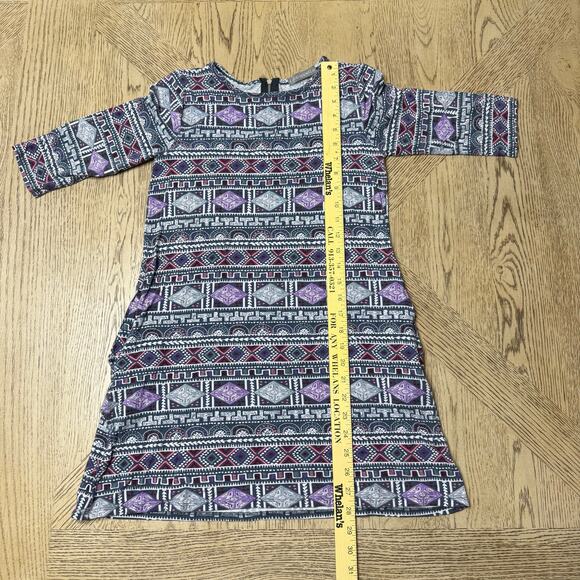 Loveappella Purple Geometric‎ Print Mini Dress - Picture 9 of 10